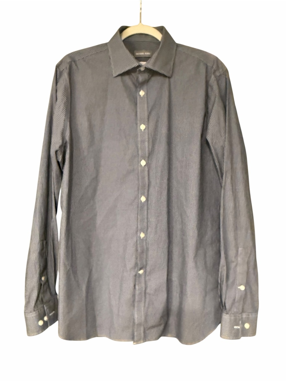 Michael Kors Men's Gray Button-Up Dress Shirt